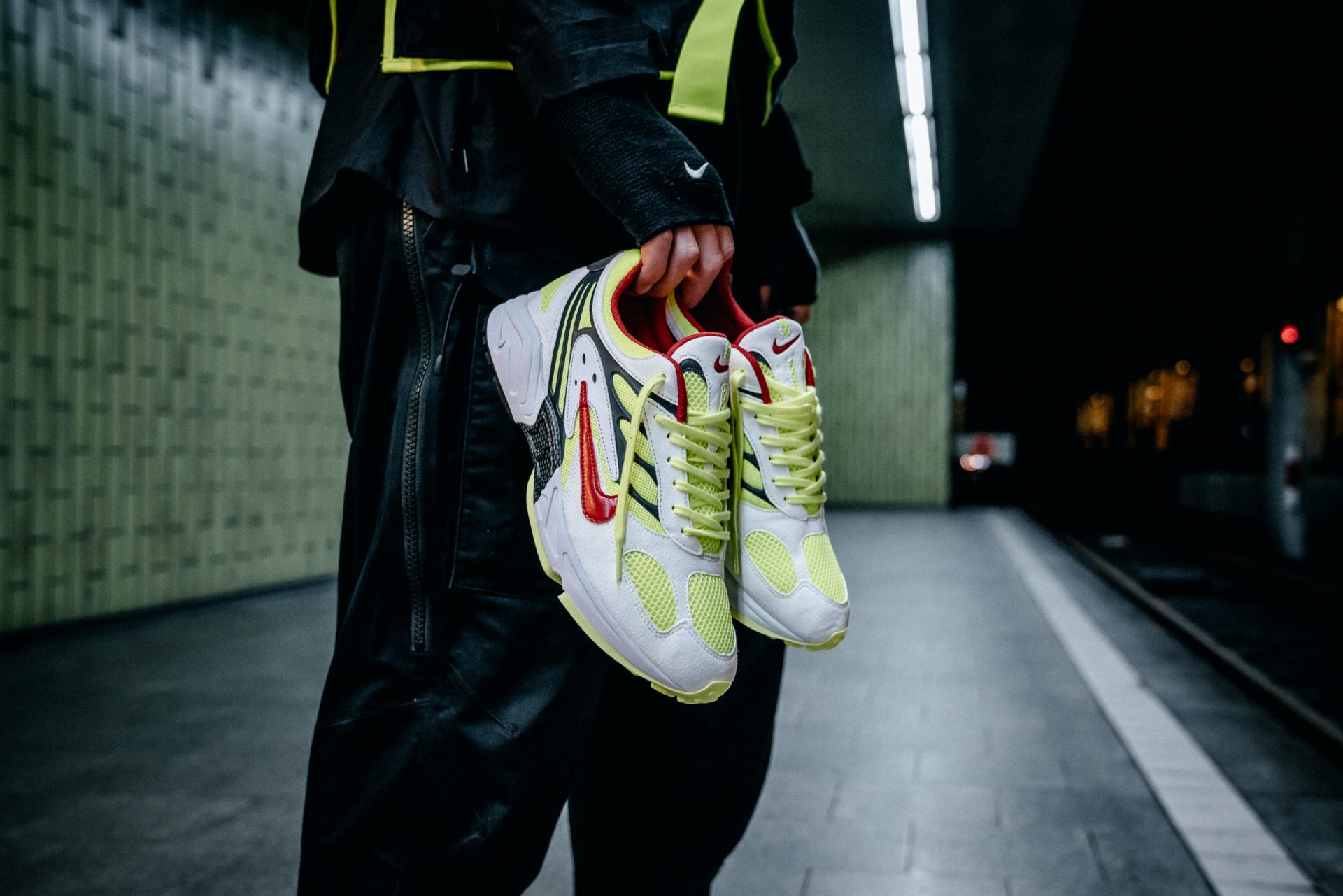 nike air ghost racer neon yellow