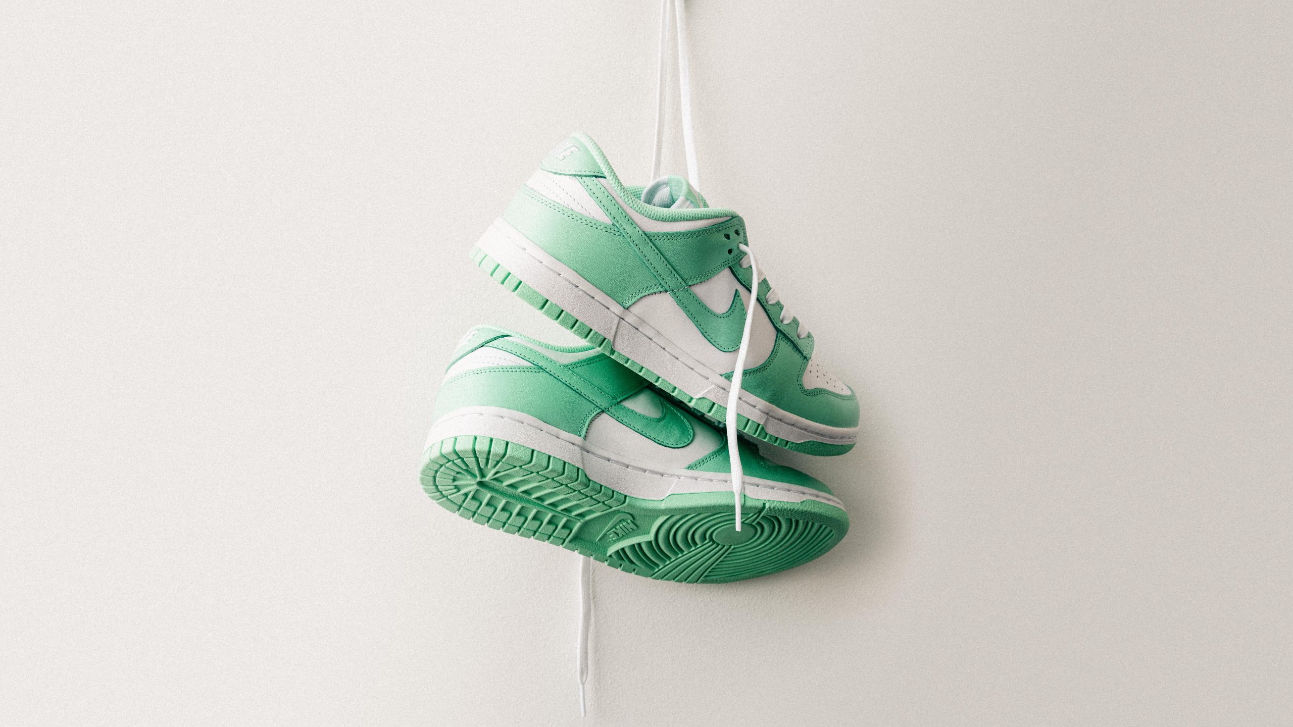 Custom Nike Dunk Low White/Light Green-Volt - SoleSnk
