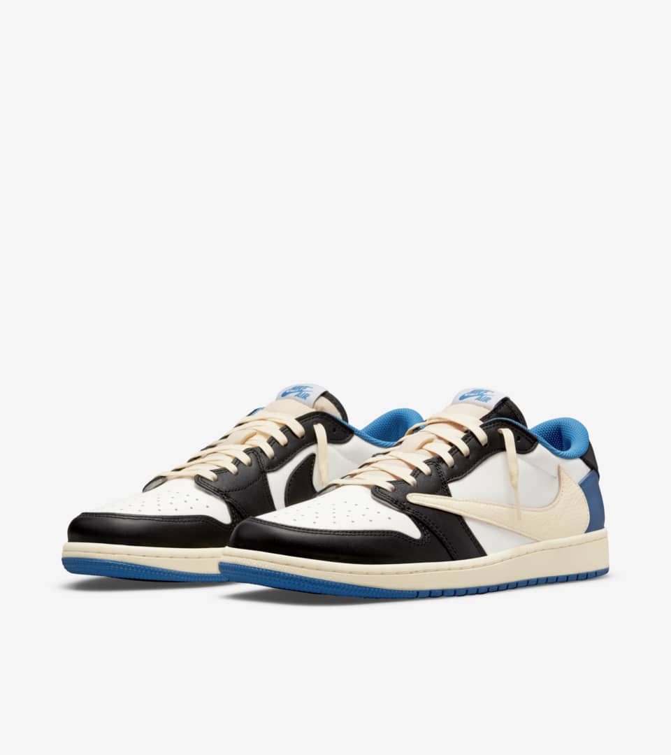 FRAGMENT DESIGN X TRAVIS SCOTT X AIR JORDAN 1 LOW 'MILITARY BLUE